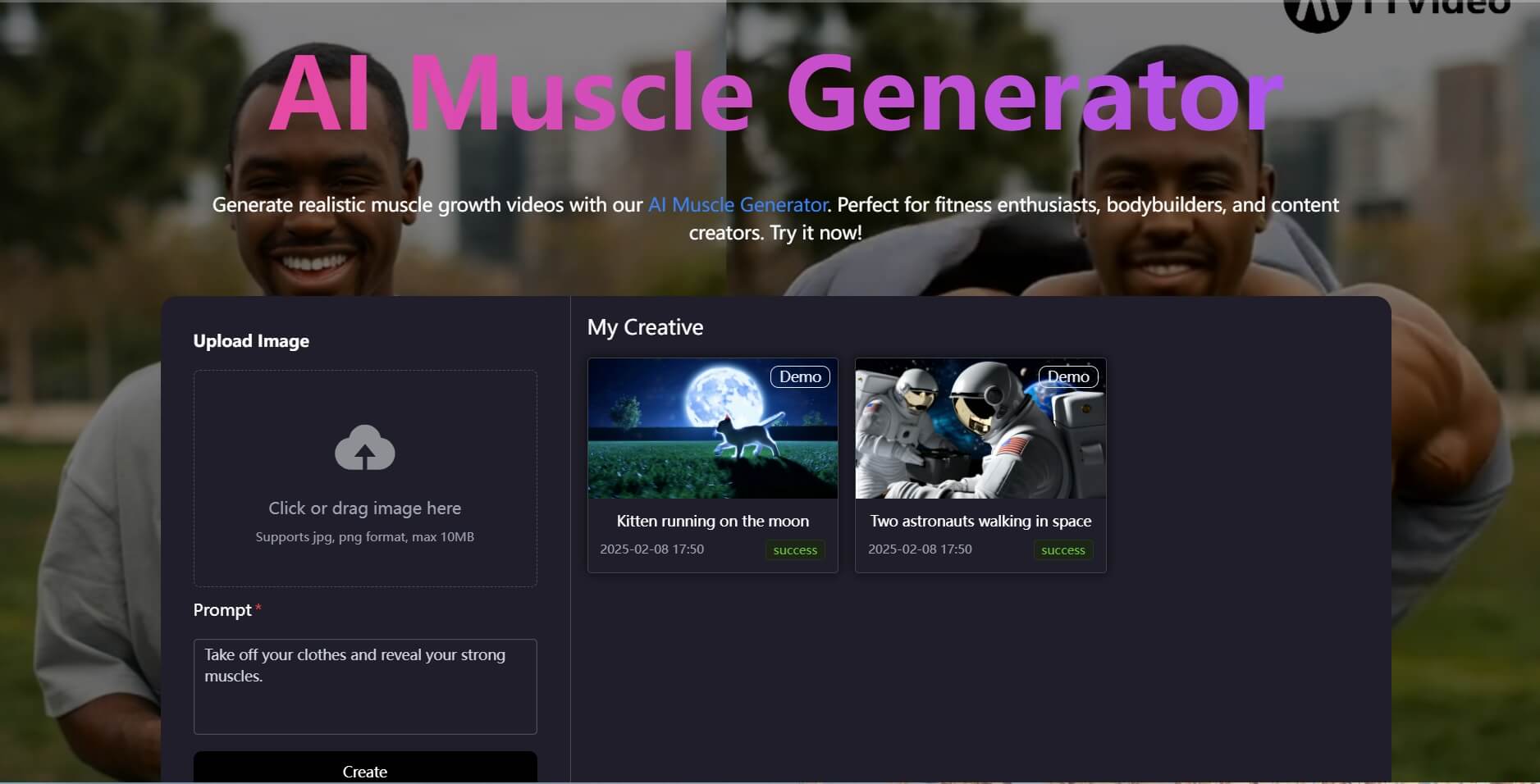 ai create muscle video